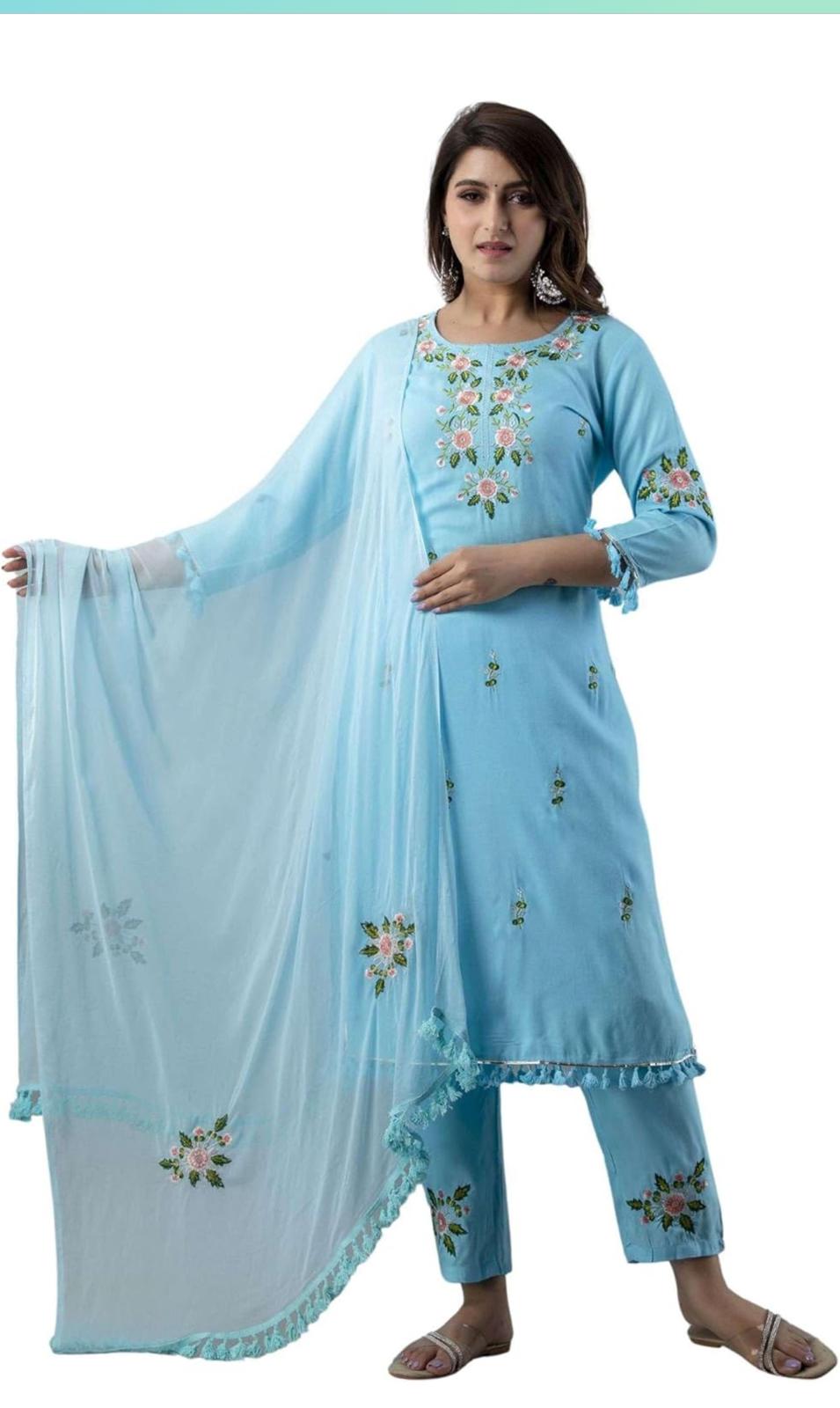 Beautiful women heavy embroidary Pakistani/indian readymade dress