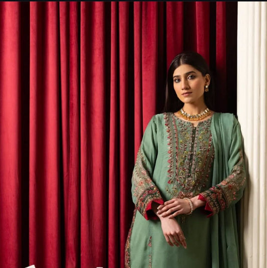 Beautiful women heavy embroidary Pakistani/indian readymade Dress