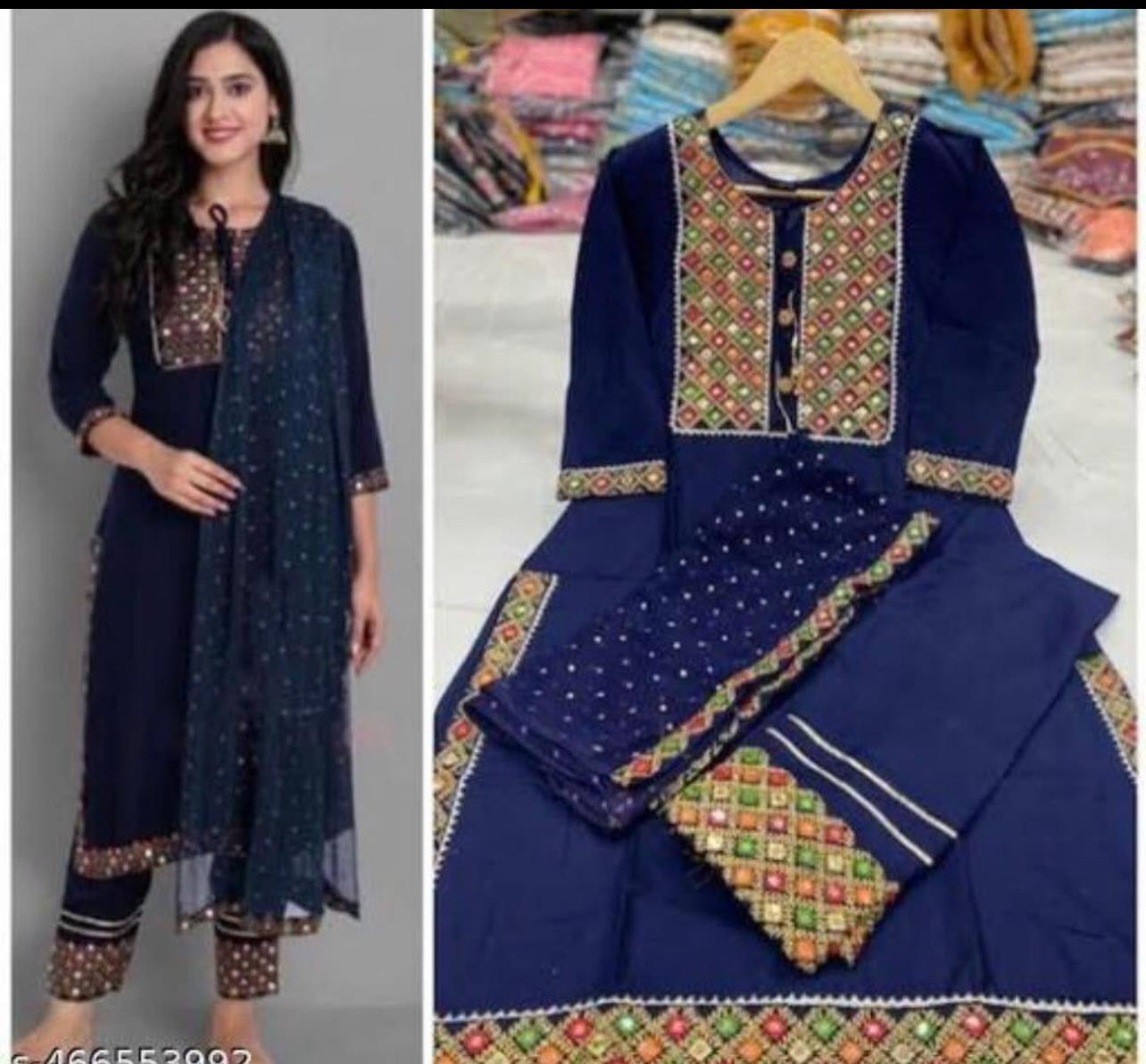 Beautiful women heavy embroidary Pakistani/indian Readymade dress