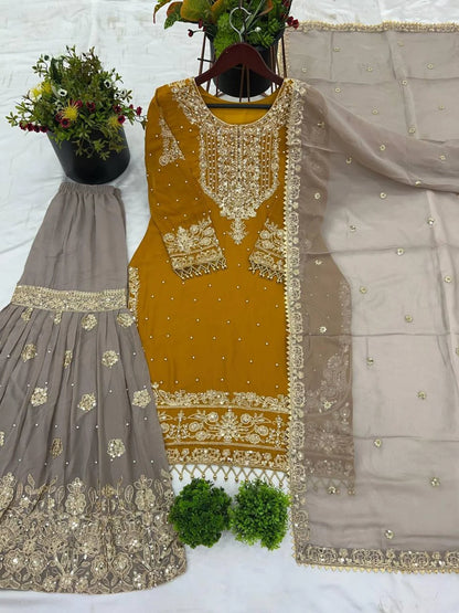 Beautiful women heavy embroidary Pakistani/indian readymade dress